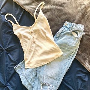 Rue 21 noodle strap talk top size medium